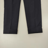 BEAMS アンクル スラックス サイズS ウールポリエステル センタープレス パンツ ネイビー メンズ ビームス【中古】6-0919G∞