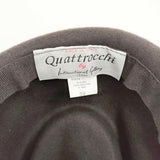 Quattrocchi イタリア製 ウール サイズ59 帽子 ハット ダークブラウン メンズ クアトロッキ【中古】6-0911T◎
