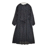 MACKINTOSH PHILOSOPHY プリント 花柄 プルオーバードレス ワンピース ブラック レディース マッキントッシュフィロソフィー【中古】6-0923M∞
