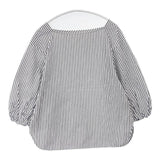 Demi-Luxe BEAMS ボリュームスリーブ ストライプ ブラウス 定価16000円 ブラウス シャツ ホワイト ブルー レディース デミルクス ビームス【中古】6-0919M∞