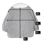 Demi-Luxe BEAMS ボリュームスリーブ ストライプ ブラウス 定価16000円 ブラウス シャツ ホワイト ブルー レディース デミルクス ビームス【中古】6-0919M∞