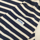 ORCIVAL ボーダー バスクシャツ サイズ1 長袖Ｔシャツ カットソー ロンＴ ネイビー ホワイト レディース オーシバル/オーチバル【中古】6-0923M∞