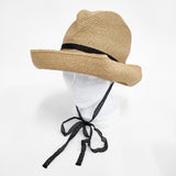 mature ha BOXED HAT garden lace ribbon ボックスハット 帽子 ハット ベージュ レディース マチュアーハ【中古】6-0604M◎