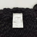 the last flower 未使用品 日々を紡ぐ Knitted fringe vest 定価29700円 フリンジ ニット ベスト ブラック レディース ザラストフラワー【中古】6-0916T♪