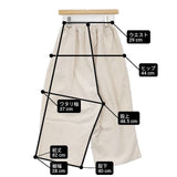R&D.M.Co- COTTON CORDUROY GUM PANTS 6995 ウエストゴム コーデュロイ パンツ オフホワイト レディース オールドマンズテーラー【中古】6-1017T∞