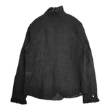 R&D.M.Co- 未使用品 SHADING CHECK FRILL COLLAR SHIRT 定価44000円 ブラウス シャツ ブラック レディース オールドマンズテーラー【中古】6-0722M∞