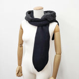 R&D.M.Co- 未使用品 hoodie muffler 定価39600円 no.6513 フード付き ウール マフラー ブラック レディース オールドマンズテーラー【中古】6-0910T◎