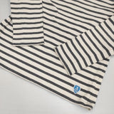 ORCIVAL ボーダー バスクシャツ 長袖Ｔシャツ カットソー ロンＴ ベージュ グレー レディース オーシバル/オーチバル【中古】6-0815M∞
