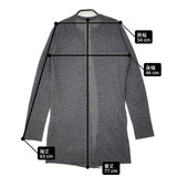 n100 カシミヤ n-1138 日本製 羽織 ニット カーディガン グレー レディース エヌワンハンドレッド【中古】6-1017T∞