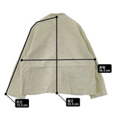 Atelier dantan テーヌリネンジャケット 定価52800円 Taine Linen Jacket 日本製 ジャケット ライトグリーン レディース アトリエダンタン【中古】6-0919M∞