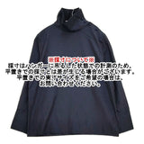 fruits of life コットンシルク ハイネック 004N 日本製 肩ボタン ブラウス シャツ ネイビー レディース フルーツオブライフ【中古】6-0923M∞