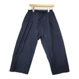 homspun リネンコットン ラップサルエルパンツ 131-3235 サイズL パンツ ネイビー レディース ホームスパン【中古】6-0919M∞