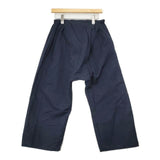 homspun リネンコットン ラップサルエルパンツ 131-3235 サイズL パンツ ネイビー レディース ホームスパン【中古】6-0919M∞