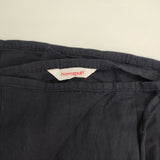 homspun リネンコットン ラップサルエルパンツ 131-3235 サイズL パンツ ネイビー レディース ホームスパン【中古】6-0919M∞