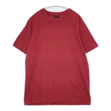 homspun 天竺Tシャツ 無地 コットン クルーネック 日本製 サイズM(XXL) 半袖Ｔシャツ カットソー レッド ユニセックス ホームスパン【中古】6-0620S△