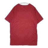 homspun 天竺Tシャツ 無地 コットン クルーネック 日本製 サイズM(XXL) 半袖Ｔシャツ カットソー レッド ユニセックス ホームスパン【中古】6-0620S△