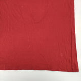 homspun 天竺Tシャツ 無地 コットン クルーネック 日本製 サイズM(XXL) 半袖Ｔシャツ カットソー レッド ユニセックス ホームスパン【中古】6-0620S△