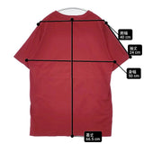 homspun 天竺Tシャツ 無地 コットン クルーネック 日本製 サイズM(XXL) 半袖Ｔシャツ カットソー レッド ユニセックス ホームスパン【中古】6-0620S△