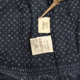 nest Robe 小紋柄 ギャザースカート 01102-0062 コットン 日本製 ロングスカート ネイビー レディース ネストローブ【中古】6-0919M∞
