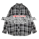 I am dork アイアムドーク Flap Pockets Shirts チェック 定価51700円 ビスコース 長袖シャツ ブラック ホワイト メンズ【中古】6-0603M♪