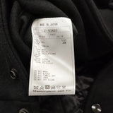 Scye VARSITY JACKET メルトン レザー バーシティジャケット ブルゾン 牛革 サイズ38 スタジャン ブラック メンズ サイ【中古】6-0918T♪