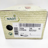 NAOT CYPRESS サイプレス レザーサンダル 水牛革 バッファローレザー ベルクロ 74239 サイズ40 サンダル ダークブラウン レディース ナオト【中古】6-0604S◎