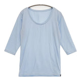 CW-X wacoal 新品未使用 EVERDRY アンダーウェア JLY-057 ストレッチ Ｔシャツ カットソー ライトブルー レディース シーダブリューエックス【中古】6-0808M∞