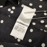 BEARDSLEY ドット柄 ブラウス シャツ ブラック ホワイト レディース ビアズリー【中古】6-0808M∞