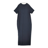 MUSE de Deuxieme Classe Prime wool jersey ニットワンピース 定価31900円 日本製 サイズ38 ワンピース ネイビー レディース ミューズドゥドゥーズィエムクラス【中古】6-0620S△