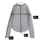 Spick and Span ナチュラルシアーロンTEE ボーダー 長袖Ｔシャツ カットソー ロンＴ ホワイト ブラック レディース スピックアンドスパン【中古】6-0919M∞