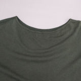 JURGEN LEHL 日本製 J0102UB602 コットン ワイド ドルマンスリーブ Ｔシャツ カットソー グリーン レディース ヨーガンレール【中古】6-0919M∞