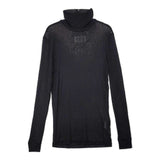 MAISON MARGIELA 1 セミシア タートルネック 長袖Ｔシャツ カットソー ロンＴ ブラック レディース メゾンマルジェラ【中古】6-0726M∞
