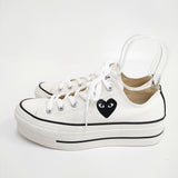 PLAY COMME des GARCONS CONVERSE Allstar Low White サイズ25cm ユニセックス 31315301 スニーカー シロ レディース プレイコムデギャルソン【中古】6-0604G◎