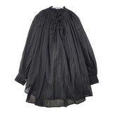 PLAIN PEOPLE ミラクルウェーブカフタンブラウス 定価30800円 A1543FB シアー ブラウス シャツ 24AW ブラック レディース プレインピープル【中古】6-0726M∞