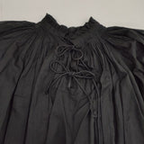 PLAIN PEOPLE ミラクルウェーブカフタンブラウス 定価30800円 A1543FB シアー ブラウス シャツ 24AW ブラック レディース プレインピープル【中古】6-0726M∞
