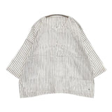 45R/45rpm カディシルクヒッコリーテントSHIRT ブラウス シャツ ホワイト ネイビー レディース フォーティーファイブアールピーエム【中古】6-0808M∞