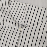 45R/45rpm カディシルクヒッコリーテントSHIRT ブラウス シャツ ホワイト ネイビー レディース フォーティーファイブアールピーエム【中古】6-0808M∞