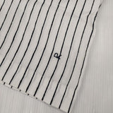 45R/45rpm カディシルクヒッコリーテントSHIRT ブラウス シャツ ホワイト ネイビー レディース フォーティーファイブアールピーエム【中古】6-0808M∞