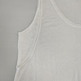 HELMUT LANG SCALA TANK SCALA JERSEY レーヨン ノースリーブカットソー USA製 サイズS タンクトップ ホワイト レディース ヘルムートラング【中古】6-0627S△