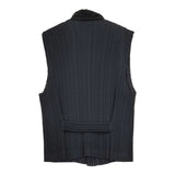 ISSEY MIYAKE プリーツジレ サイズM IM61-FE905 ハイネックノースリーブカットソー ベスト ブラック レディース イッセイミヤケ【中古】6-0616M♪