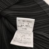 ISSEY MIYAKE プリーツジレ サイズM IM61-FE905 ハイネックノースリーブカットソー ベスト ブラック レディース イッセイミヤケ【中古】6-0616M♪