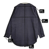 vie evam eva リネン プルオーバー シャツ V153T991 日本製 サイズ2 Raising linen shirt チュニック ネイビー系 レディース ヴィー エヴァムエヴァ【中古】6-0808M∞