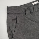 B three センタープレススラックス オックスフォードテーパード パンツ グレー レディース ビースリー【中古】6-0815G∞