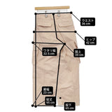OUTIL PANTALON BLESLE M47 トラウザーズ 定価41800円 OU-P037 サイズ00 カーゴパンツ ライトピンク レディース ウティ【中古】6-0726G∞