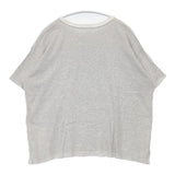 LENO ボーダー カットオフ コットン 日本製 サイズ2 半袖Ｔシャツ カットソー グレー ホワイト レディース リノ【中古】6-0620S△