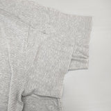 LENO ボーダー カットオフ コットン 日本製 サイズ2 半袖Ｔシャツ カットソー グレー ホワイト レディース リノ【中古】6-0620S△