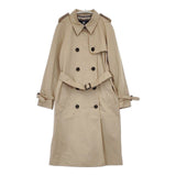 Aquascutum 英国製 サイズ6 ベルト付き トレンチコート ベージュ レディース アクアスキュータム【中古】6-0726M∞