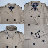 Aquascutum 英国製 サイズ6 ベルト付き トレンチコート ベージュ レディース アクアスキュータム【中古】6-0726M∞