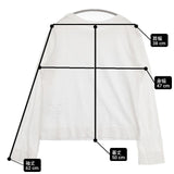 45R/45rpm コットン サイズ2 長袖Ｔシャツ カットソー ロンＴ ホワイト レディース フォーティーファイブアールピーエム【中古】6-1003M∞