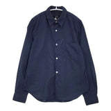 COMME des GARCONS COMME des GARCONS ポリエステル縮絨 長袖シャツ AD2017 ネイビー レディース コムデギャルソン/コムコム【中古】6-0815M∞